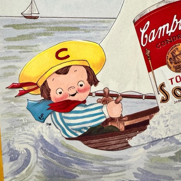 1993 Campbell’s Soup Sign #9 Sailboat AAA Vintage - Picture 2 of 9